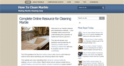 Desktop Screenshot of howtocleanmarble.org