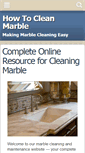 Mobile Screenshot of howtocleanmarble.org