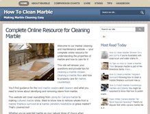 Tablet Screenshot of howtocleanmarble.org